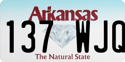 AR license plate 137WJQ