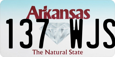 AR license plate 137WJS