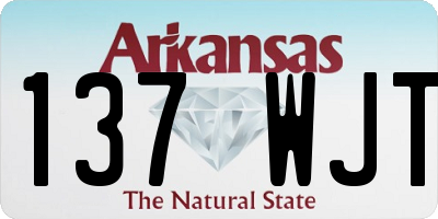 AR license plate 137WJT