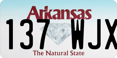 AR license plate 137WJX