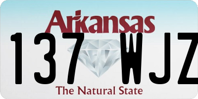 AR license plate 137WJZ
