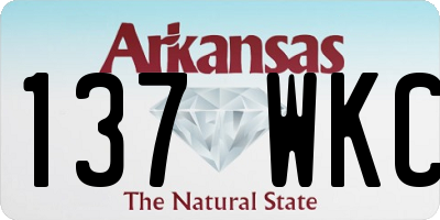 AR license plate 137WKC