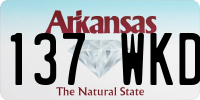 AR license plate 137WKD