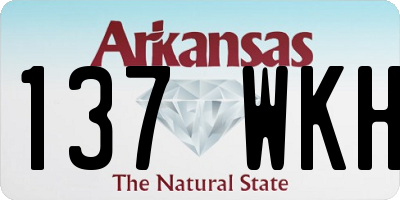AR license plate 137WKH