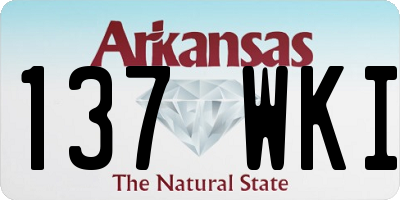 AR license plate 137WKI