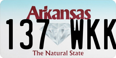 AR license plate 137WKK