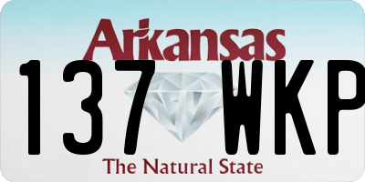 AR license plate 137WKP