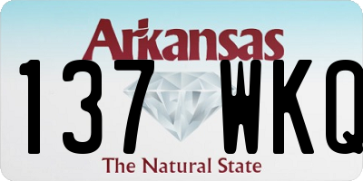 AR license plate 137WKQ