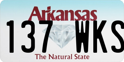 AR license plate 137WKS