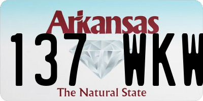 AR license plate 137WKW