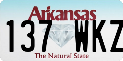 AR license plate 137WKZ