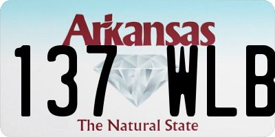 AR license plate 137WLB