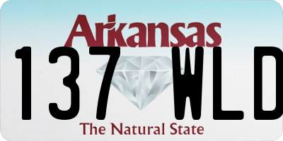 AR license plate 137WLD