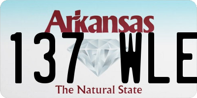 AR license plate 137WLE