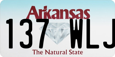 AR license plate 137WLJ