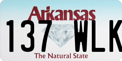 AR license plate 137WLK