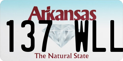 AR license plate 137WLL
