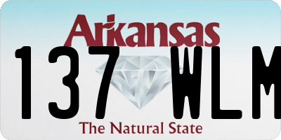 AR license plate 137WLM