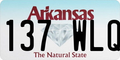 AR license plate 137WLQ