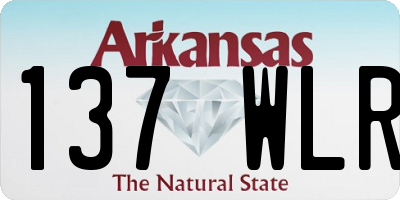 AR license plate 137WLR