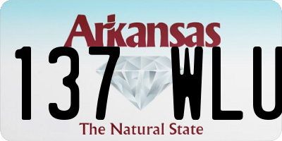 AR license plate 137WLU