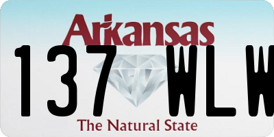 AR license plate 137WLW