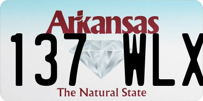 AR license plate 137WLX