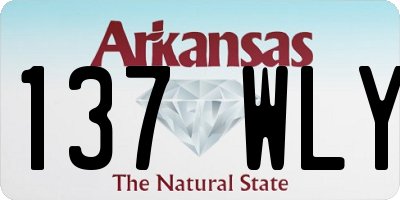 AR license plate 137WLY