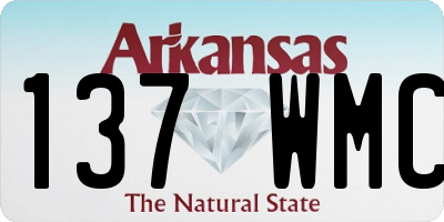 AR license plate 137WMC