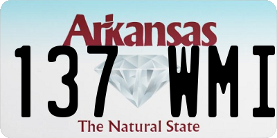 AR license plate 137WMI