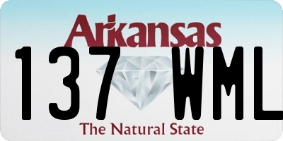 AR license plate 137WML
