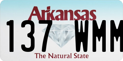 AR license plate 137WMM