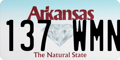 AR license plate 137WMN