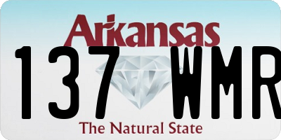 AR license plate 137WMR