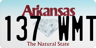 AR license plate 137WMT