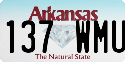 AR license plate 137WMU