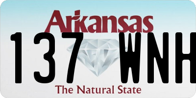 AR license plate 137WNH