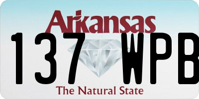 AR license plate 137WPB