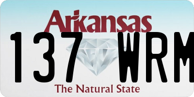 AR license plate 137WRM
