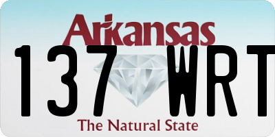 AR license plate 137WRT