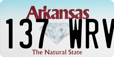 AR license plate 137WRV