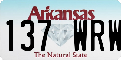 AR license plate 137WRW