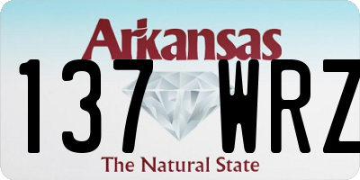 AR license plate 137WRZ