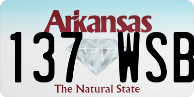 AR license plate 137WSB