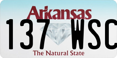 AR license plate 137WSC