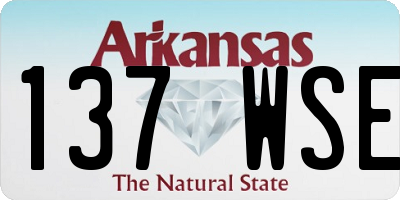 AR license plate 137WSE