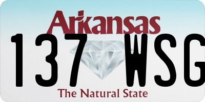 AR license plate 137WSG