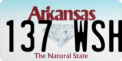 AR license plate 137WSH