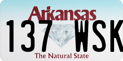 AR license plate 137WSK