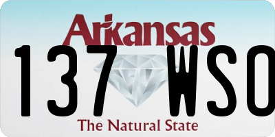AR license plate 137WSO